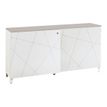 Crédence Sunday - L160xH79xP45 - 2 portes coulissantes - blanc graphic - top non inclus en option