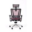 3701338802546-Fauteuil de bureau VASEAT - accoudoirs réglables - appui-tête intégré - rouge-P_405125422_4-3