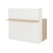 Banque d'accueil droite ZOOM - L120 cm - chêne structuré