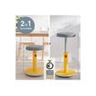 4002432129454-Leitz Ergo - Tabouret ergonomique assis/debout - hauteur réglable jusqu'à 79 cm - Jaune -P_405148760_7-5