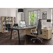 3253310392458-Bureau STEELY Manager - L180 x P100 x H72,5 cm - console retour à gauche (2 tiroirs) L200 x P60 x H72,5 cm - pieds car-P_405150773_2-1