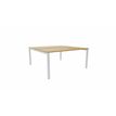 3617350003468-Bureau Bench ARIAL - L180 x P165 cm - plateau imitation chêne clair - pieds blancs-P_405153463_1-0