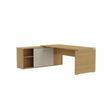 3617350000900-Bureau manager MOKA - L202 x P180 cm - avec console retour - plateau droit - imitation ch