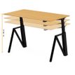 3760350283108-Bureau électrique THEODORE - L180x80cm - Pieds noir - plateau chêne stone-P_405156137_2-1