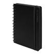 Agenda à spirale Black&Color - 1 jour par page - 12 x 17 cm - noir - Exacompta