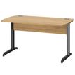 Bureau JAZZ+ - 140 cm - Pieds métal - chêne du bocage