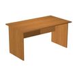 Bureau droit Trend - L140 - Pieds panneaux - plateau imitation aulne