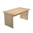 7331920000201-Bureau droit Trend - L140 - Pieds panneaux - plateau imitation chêne-P_405165560_1-0