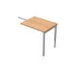 Retour direct pour Bureau Trend pieds métal arche - L140 - plateau imitation hêtre
