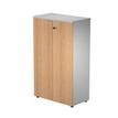 7331920002618-Bibliothèque mi-haute Trend - L80xP44xH120 cm - 2 portes en mélaminé avec serrure - imi-P_405165871_1-0