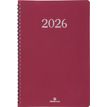 3664447208466-Agenda spiralé Galway - 1 semaine sur 2 pages - 19 x 24,5 cm - anthracite - Oberthur--0