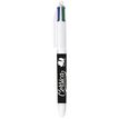 3086123758742-BIC Stylo à Bille 4 Couleurs Original à Pointe Moyenne Rétractable (1,00 mm) - Décors Thématique -P_405189043_3-2