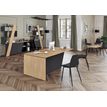 3253310544093-Bureau KHEOPS avec pied droit à gauche - L200 - plateau imitation chêne clair - structur-P_405223984_4-1