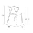 8414376776100-Fauteuil empilable FADO - Ezpeleta professionnel - Aquamarine-P_405227959_5-4