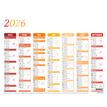 3664447194547-Calendrier Arc-en-ciel - 7 mois par face - 21 x 26,5 cm - Oberthur-P_405228539_2-1