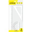 3154149819003-Les Prix Mini - Kit de traçage 3 pièces - Règle 30 cm - équerre et rapporteur en blist-P_405235028_1-0
