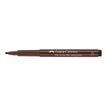 4005401675754-Faber-Castell PITT Artist Calligraphy - Feutre - permanent - sepia foncé - encre pigment