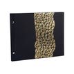 3130630169857-Exacompta Aramy - Album photos 37 x 29 cm - 40 pages - noir/or-Angle gauche-0