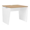 Bureau YES ! - 80 cm - Pieds panneaux fixes - Chêne
