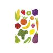 3609510910303-Maildor - 6 feuilles gommettes fruits et légumes-Avant-0