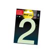8711234005144-Pickup Glow in the dark - Étiquette autocollante phosphorescente 100 mm - Chiffre 2-Avant-0