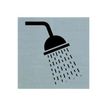 Pickup - Plaque de signalisation -  80 x 80 mm - autocollant - douche