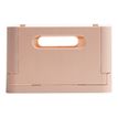 9002493271319-Exacompta Skandi - Boîte de rangement pliable - format midi (A5+) - nude-Avant-0