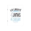 3700572716176-Kiub Typography - Carnet de notes A5 - 60 pages - La liberté c'est de n'arriver jamais à l'heure-Avant-0