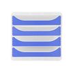 9002493424951-Exacompta Chromaline BigBox - Module de classement 4 tiroirs - bleu roi transparent-Avant-0
