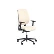 3760185029339-Fauteuil de bureau ROMEO - accoudoirs en option - beige, base noire-Angle gauche-3