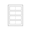 4004182032749-Avery Quick&Clean - 100 cartes de visite pliées - 54 x 84 mm-Avant-1
