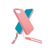 JAYM POP - Coque de protection + tour de cou + dragonne pour Galaxy A54 5G - rose 
