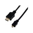 0000006138936-MCL Samar - câble HDMI haute vitesse avec ethernet type A (M) vers micro HDMI type D (M) - -Angle droit-0