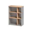 Rangement haut JAZZ+ - L80 x H112 x P39 - 6 niches - Hêtre