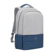 4260403578308-RIVACASE Prater - Sac à dos connecté pour ordinateur portable 17,3" - gris/bleu nuit-P_678843_1-0