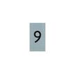 Pickup - Plaque de signalisation - 25 x 44 mm - autocollant - chiffre 9