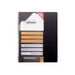 3037921199008-RhodiActive - Cahier à spirale A4+ (22,5 x 29,7 cm) - 160 pages - petits carreaux (5x5 mm) - noir-Avant-2