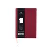 3108724521324-Oberthur - Carnet de notes en cuir - A6 - grenat-Avant-1
