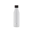 3614300081446-Les Artistes Paris - Gourde Bouteille isotherme 500 ml - blanc nid d'abeilles - acier inoxydable-Avant-0
