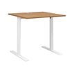 Bureau YES ! - 80 cm - Pieds métal fixes - Merisier