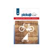 Pickup Home 3D - Plaque Acrylique Local vélos et poussettes - 9 x 9 cm - bois