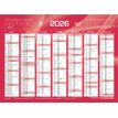 3371010307081-Quo Vadis - Calendrier bancaire 7 mois par face - 40,5 x 55 cm - rouge--1