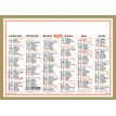Oberthur Classique - Calendrier 6 mois par face - 12,5 x 17 cm
