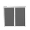 3660141930238-Armoire basse à rideaux EASY OFFICE - 110 x 104 x 41,5 cm - Corps et poignée blanc - Ride-P_79362573_1-0