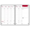 3147284770216-Agenda à élastique Office - 1 semaine sur 2 pages - 15 x 21 cm - gris/rouge - Oxford-P_79370346_2-1