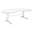 2012348121475-Bureau compact manager retour à gauche IDRA - 200 cm - Pied anthracite - Érable (Pieds de renfort obligato-P_79376869_6-4