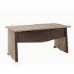 Bureau MAMBO - 140 cm - Pieds panneaux - Chêne/chocolat