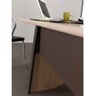 3483600448361-Bureau MAMBO - 140 cm - Pieds panneaux - Chêne/chocolat-P_79381460_3-2