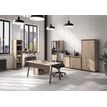 3483600448408-Rangement bas MAMBO - L80 x H82 x P46 - 2 portes - Chêne/chocolat-P_79381464_2-1