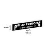 3459590647442-Plaque "PAS DE PUBLICITE" - 100 x 20 mm - noire - adhésivée prête à poser-P_79384127_1-0